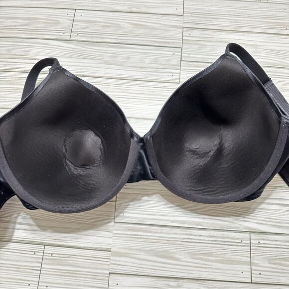 BALI SOLID BLACK LINED BRA 38DD - Picture 6 of 11